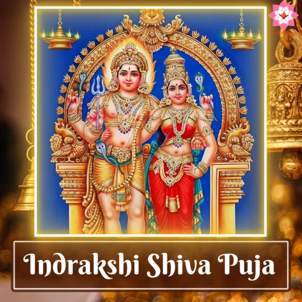 Image of Lord Shiva and Goddess Shakti in their fierce yet smiling form, symbolizing protection and blessings, central to Indrakshi Shiva Puja performed at home