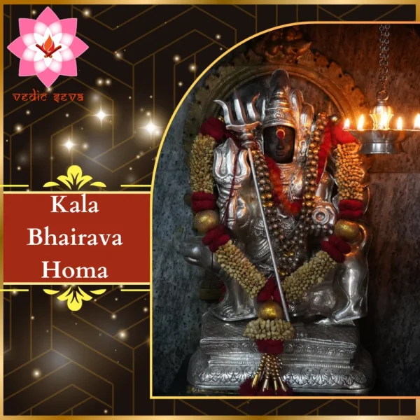 Image of Lord Kalabhairava, symbolizing time and protection, central to Kalabhairava Homa performed for resolving debts and karmic issues