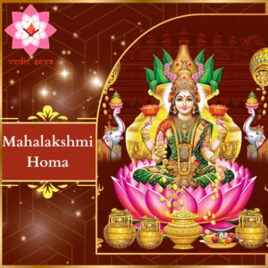 mage of Goddess Lakshmi, representing prosperity and abundance, central to Lakshmi Homa rituals by Vedic Seva