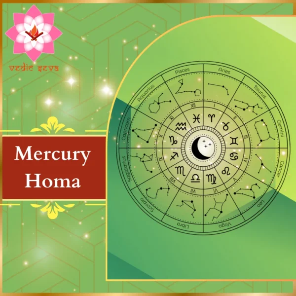 Zodiac sign in fresh green representing Mercury’s intelligence, associated with Mercury Homa for communication, intellect, and success in education