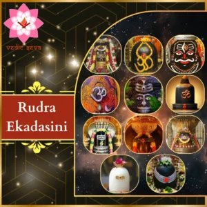 Image of 11 Shiva Lingams symbolizing the 11 Rudras, central to Rudra Ekadasini Homa for divine blessings, purification, and spiritual upliftment