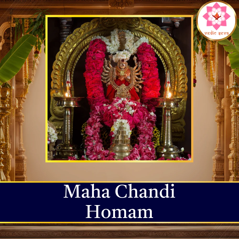 Maha Chandi Homam sacred fire ritual performed at Vedic Seva