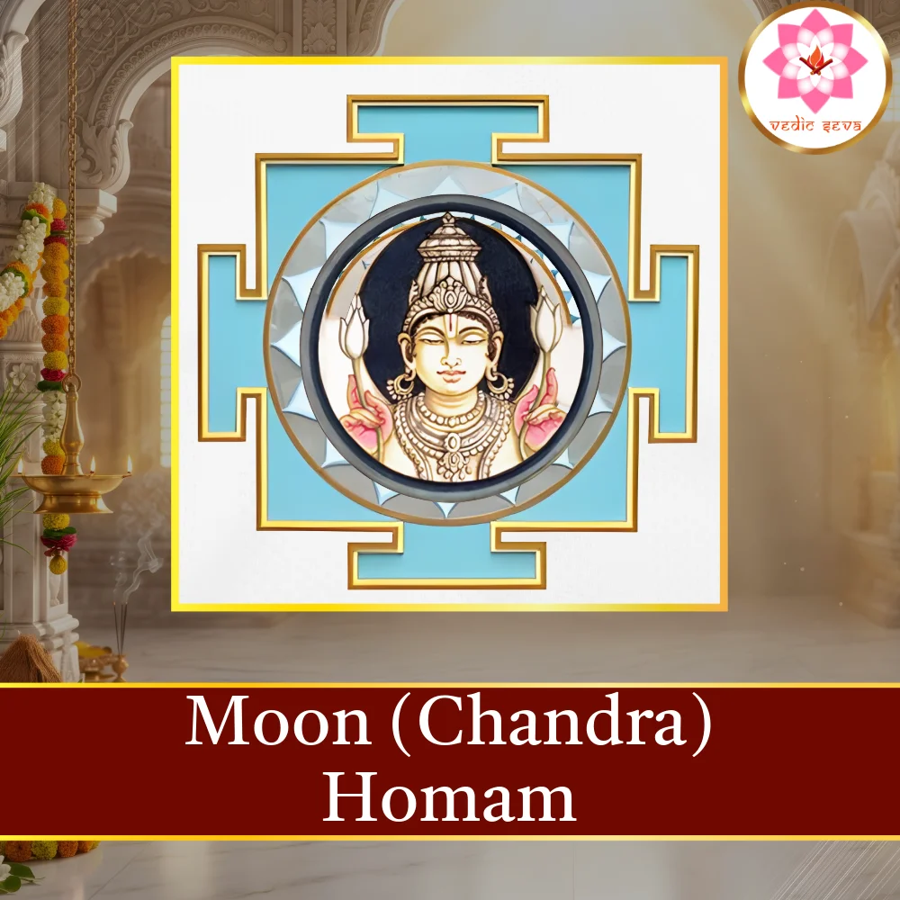Chandra Homam sacred fire ritual performed at Vedic Seva