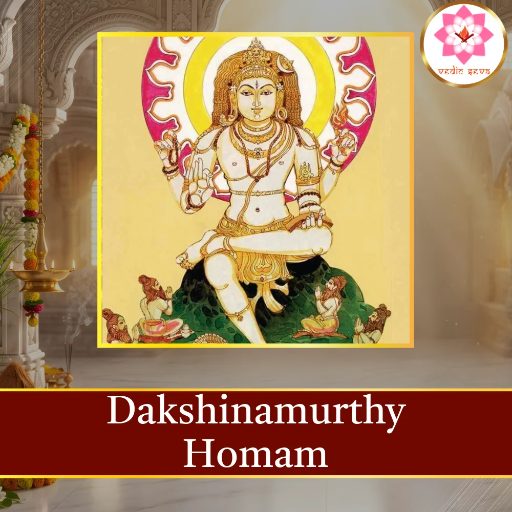 Dakshinamurthy Homam sacred fire ritual performed at Vedic Seva