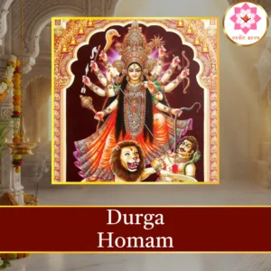 Durga Homam sacred fire ritual performed at Vedic Seva