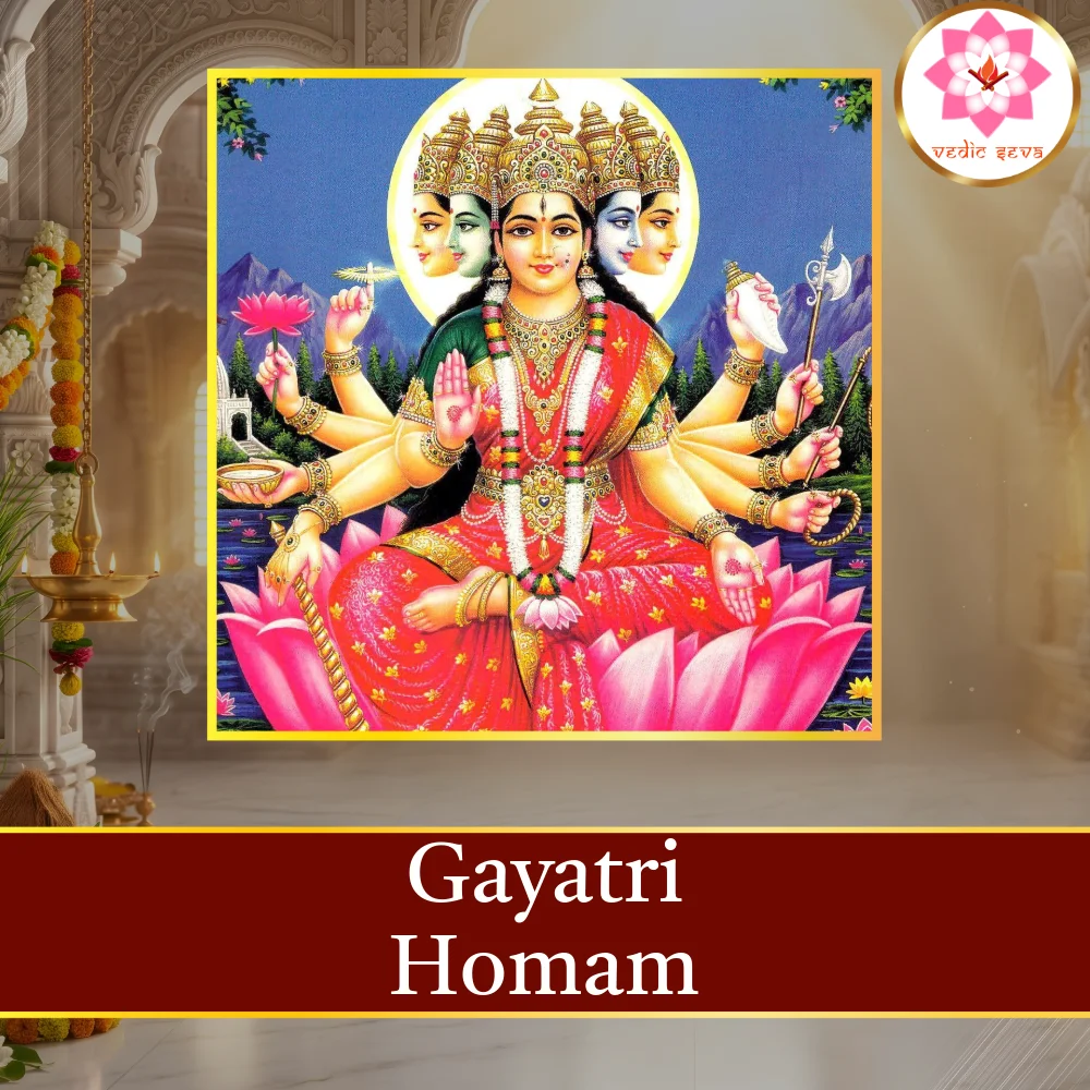 Gayatri Homam sacred fire ritual performed at Vedic Seva