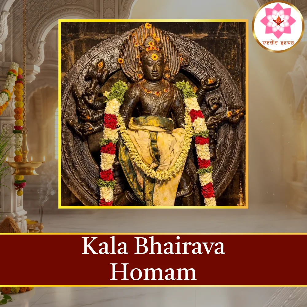 Kala Bhairava Homam sacred fire ritual performed at Vedic Seva