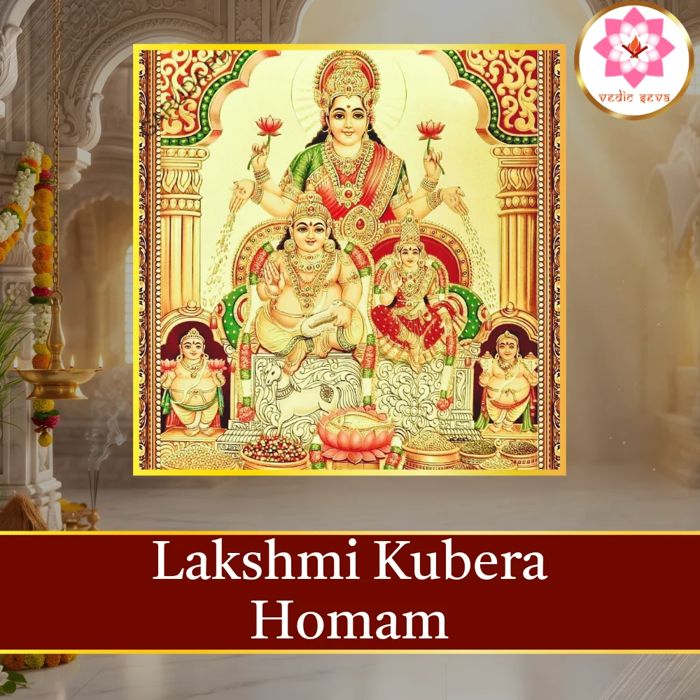 Lakshmi Kubera Homam sacred fire ritual performed at Vedic Seva