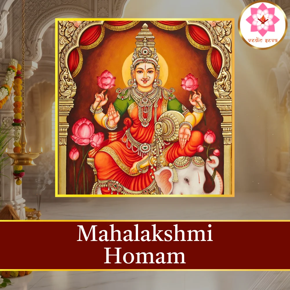 Mahalakshmi Homam sacred fire ritual performed at Vedic Seva