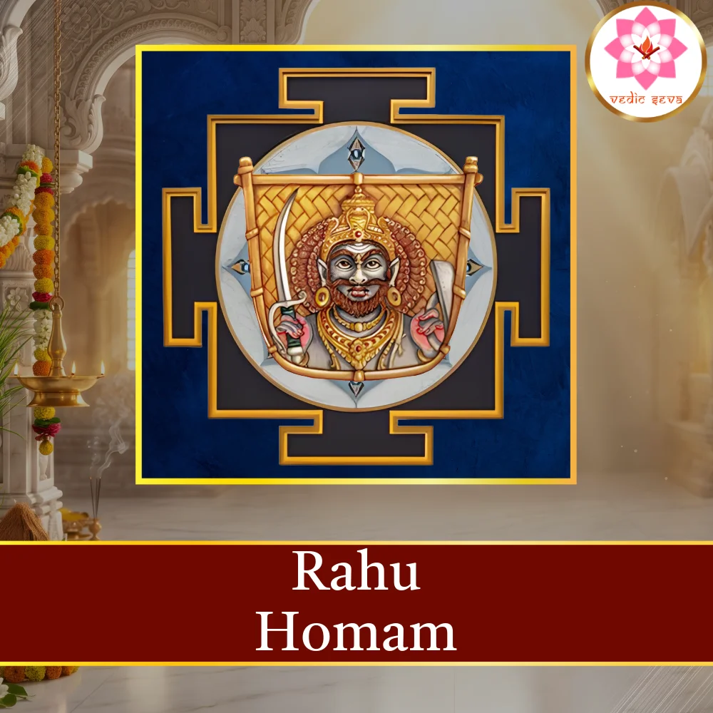 Rahu Homam sacred fire ritual performed at Vedic Seva