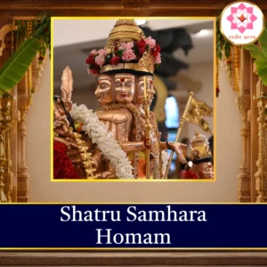 Shatru Samhara Homam sacred fire ritual performed at Vedic Seva