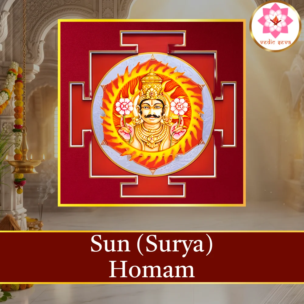 Surya Homam sacred fire ritual performed at Vedic Seva